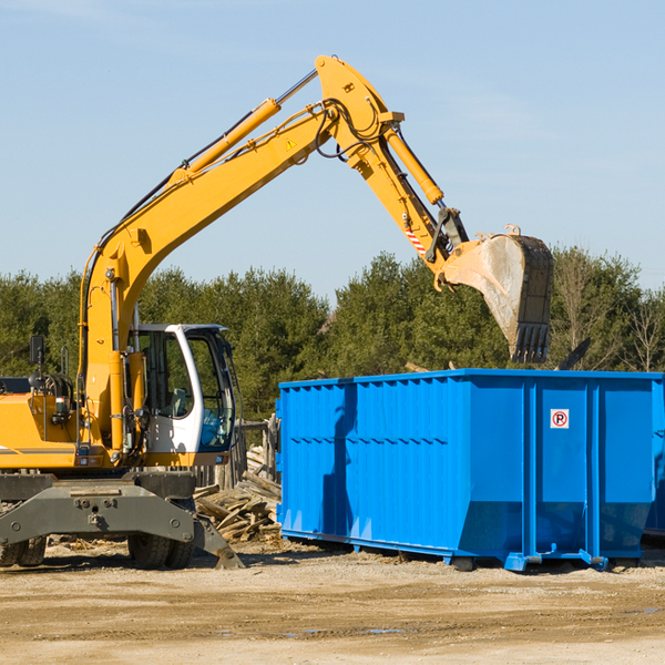 what size residential dumpster rentals are available in Wirt